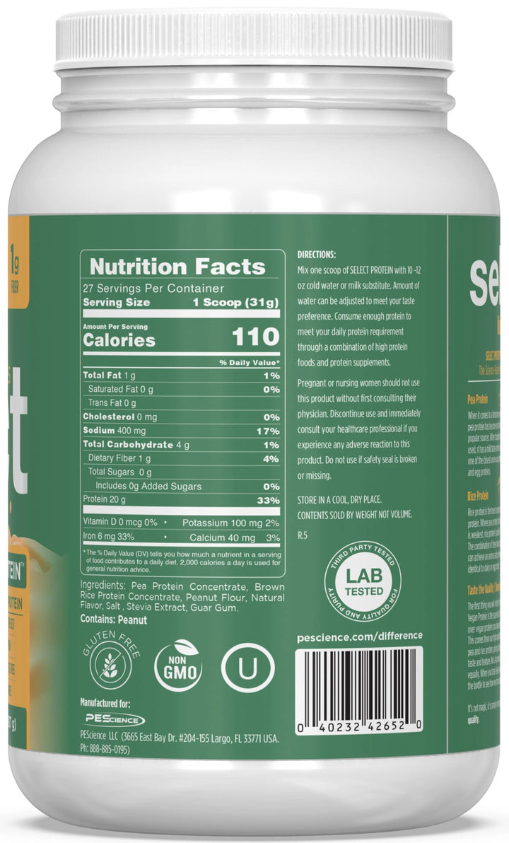 Select Vegan Protein (837g) 27 porciones