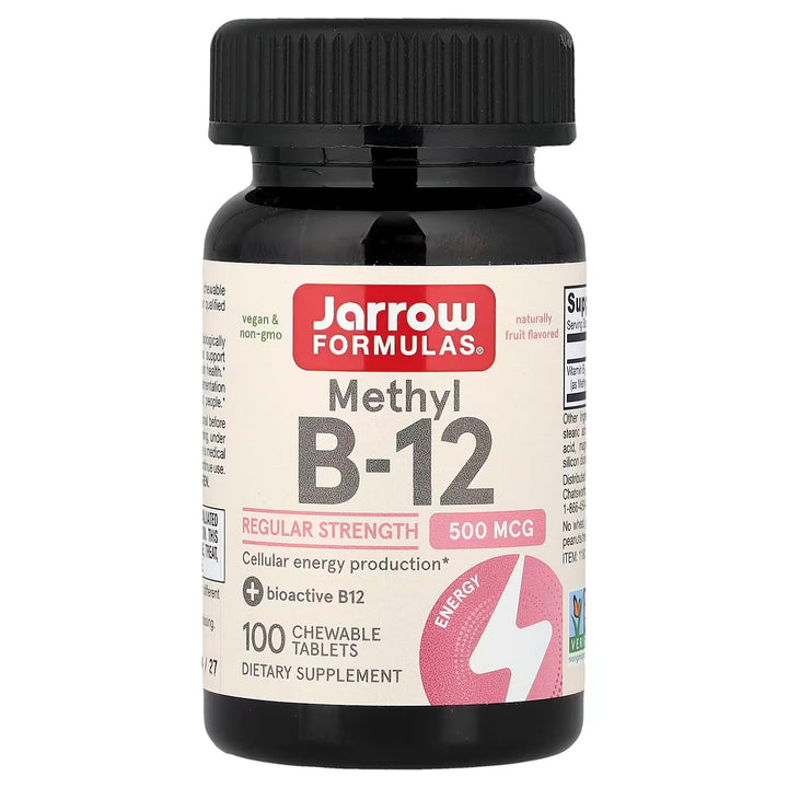 Metil B12, Fruta, 500 mcg, 100 Chewable tabs