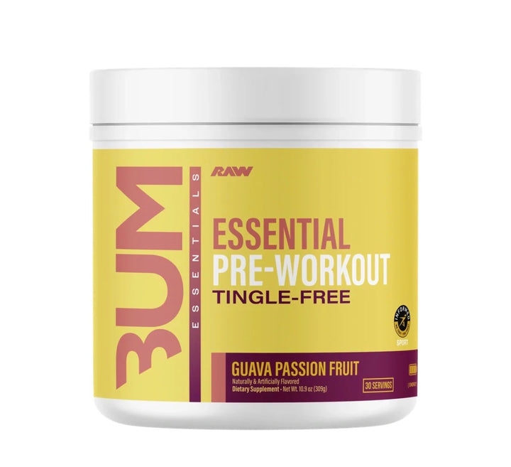 RAW ESSENTIAL PRE-WORKOUT TINGLE-FREE 30 porciones
