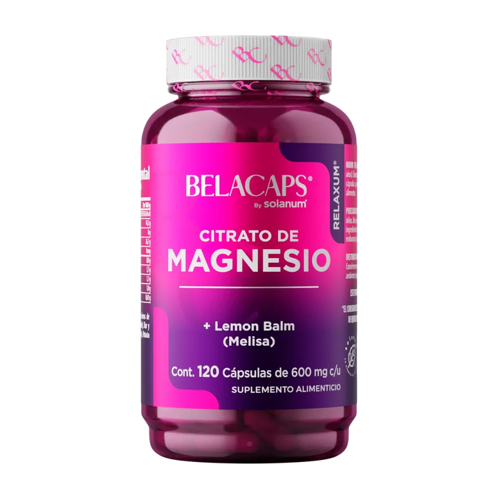 Citrato de Magnesio 120 Cápsulas
Cápsulas de Citrato de Magnesio con Lemon Balm (Melisa).