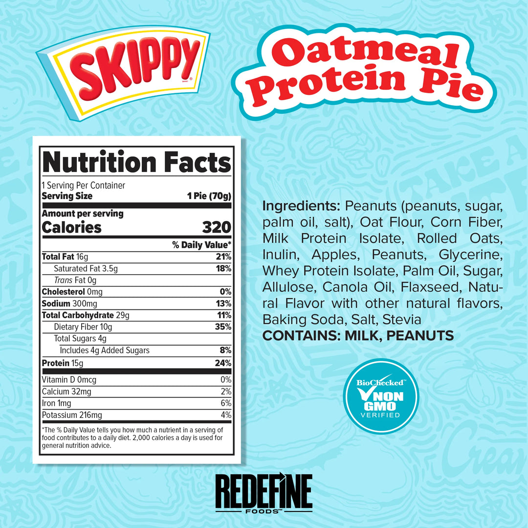 Oatmeal Protein Pie, Skippy Peanut Butter