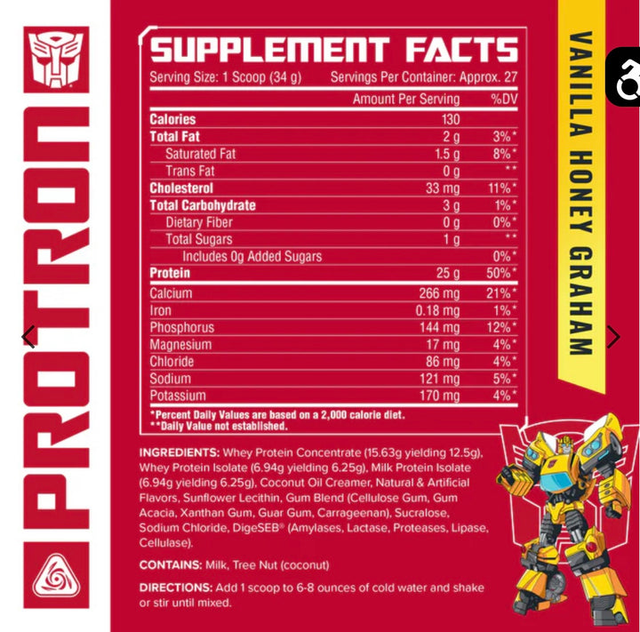 TRANSFORMERS® PROTRON - PROTEIN BLEND 24 porciones