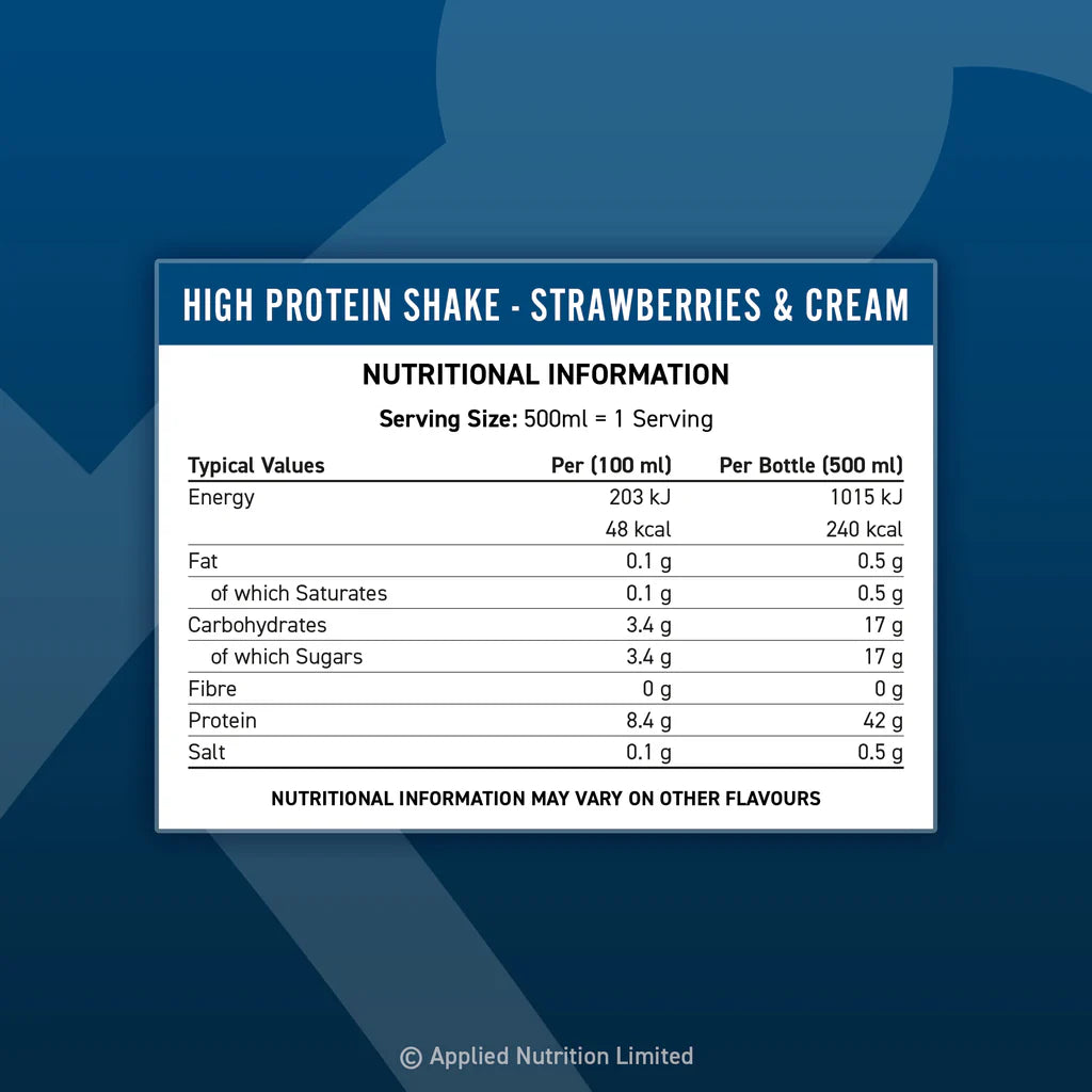 Applied Nutrition 500ml Protein Shake 42g proteína