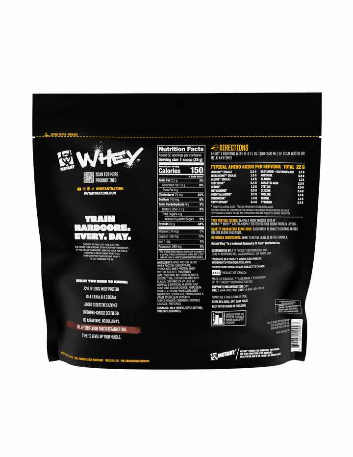 Mutant Whey 10 lbs 119~123 porciones