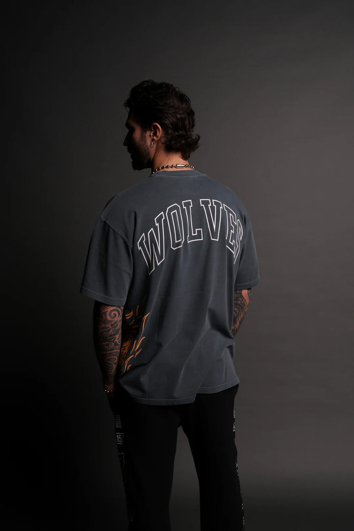 FROM THE SHADOWS "PREMIUM" OVERSIZED TEE IN DARC BLUE