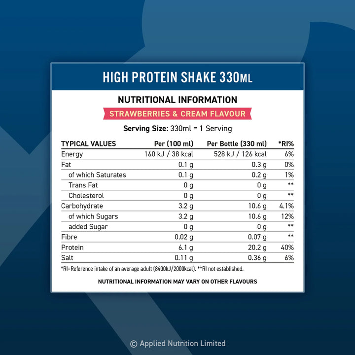 AN Protein Shake 20g 330ml