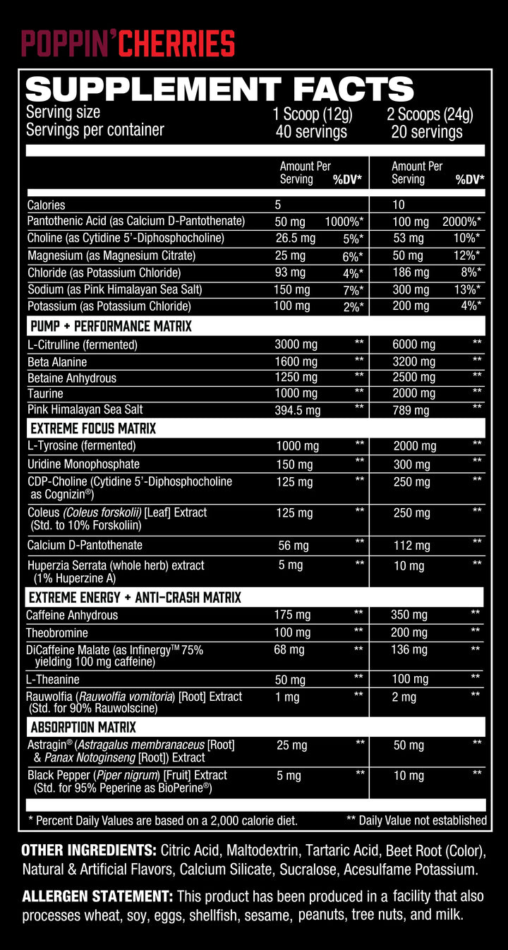 Hosstility Amped Pre-workout