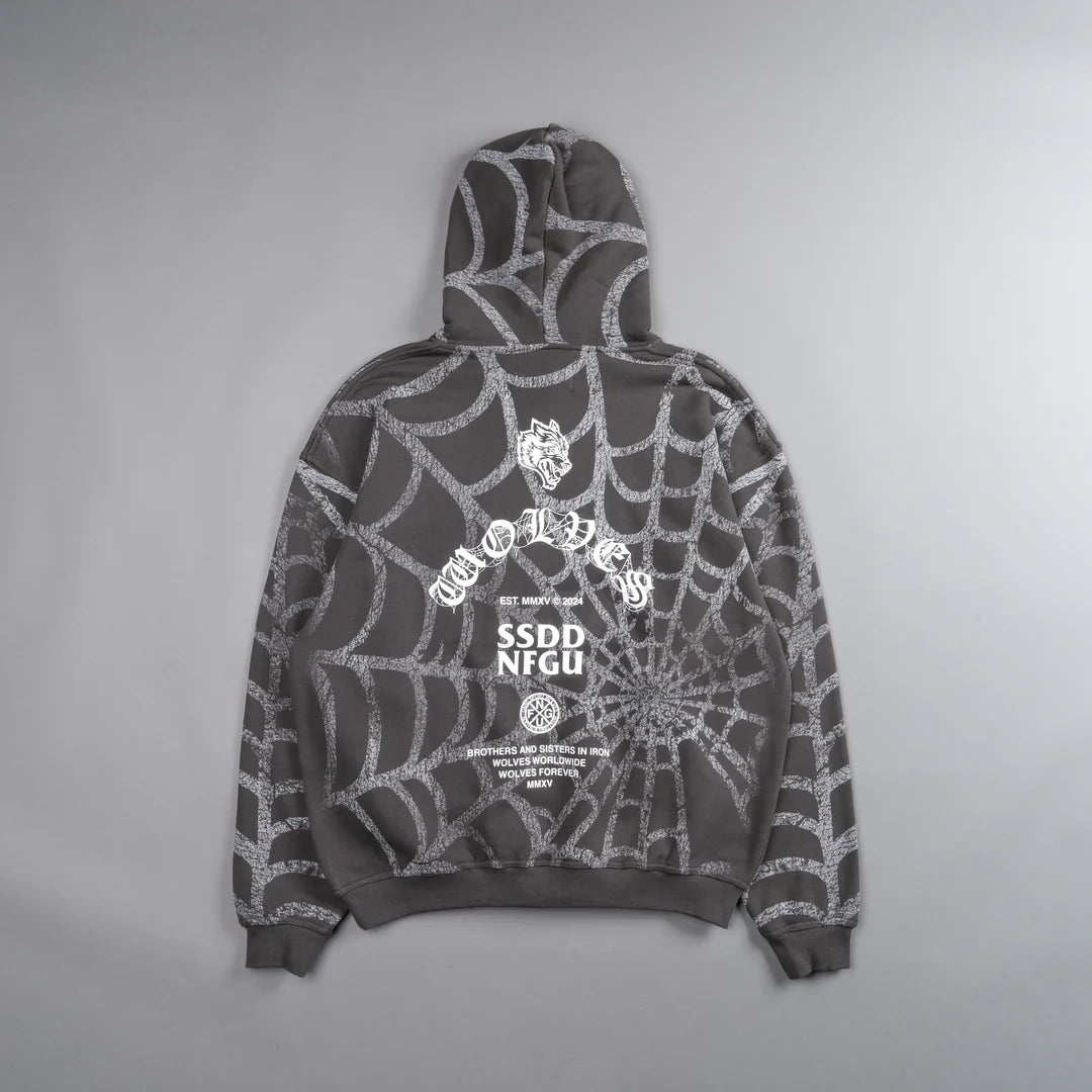 SYMBIOTE WEB "BISHOP" HOODIE IN WOLF GRAY