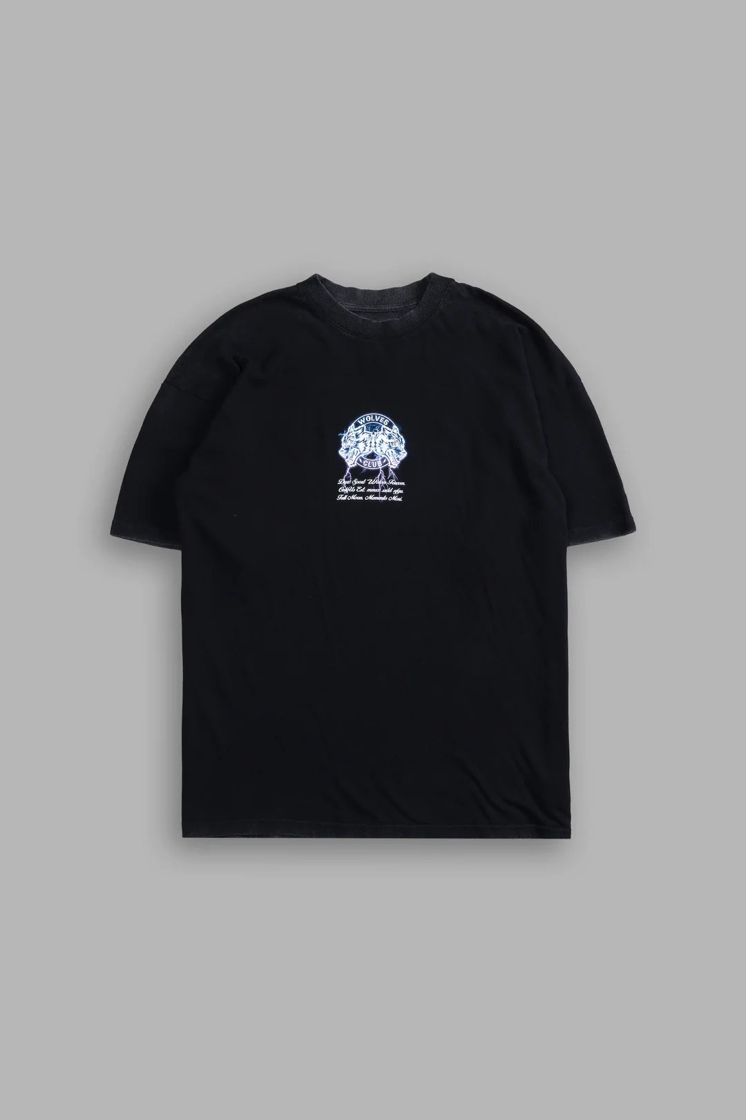 THUNDER "PREMIUM" OVERSIZED TEE IN BLACK/PURPLE LIGHTNING