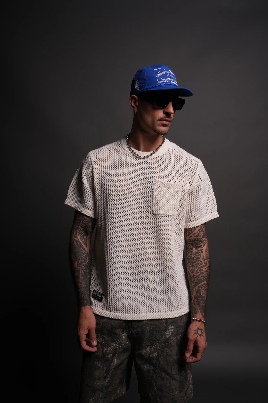 DARC CORE SATVA KNIT S/S V2 SHIRT IN CREAM