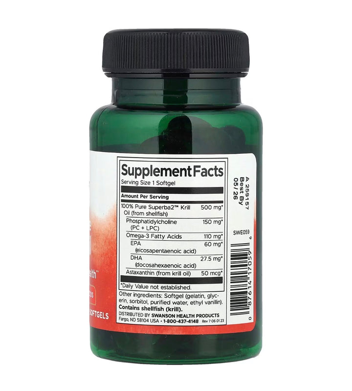 Aceite de Krill 100% Puro 60 Softgels