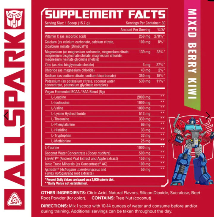 TRANSFORMERS® ALLSPARK - HYDRATION + EAA 30 porciones