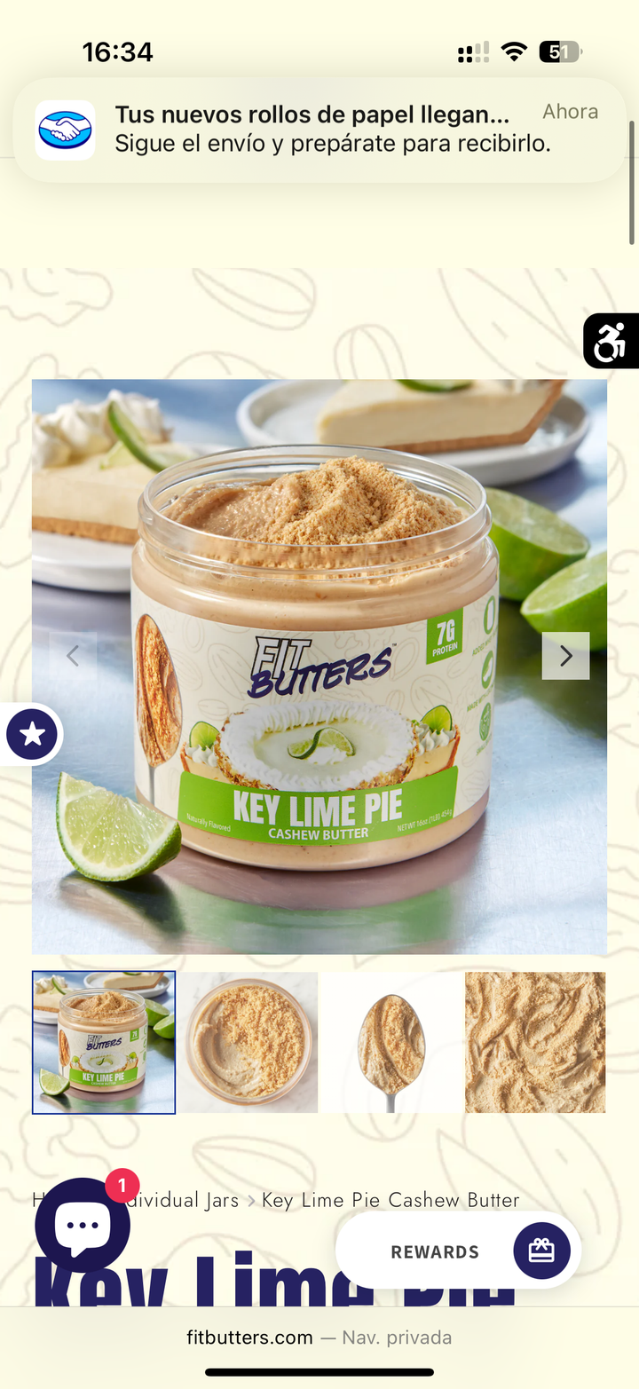 Fit Butters 7g protein 14 porciones 454g