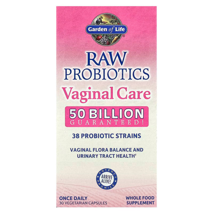 RAW Probiotics, Suplemento para el cuidado vaginal 30 caps