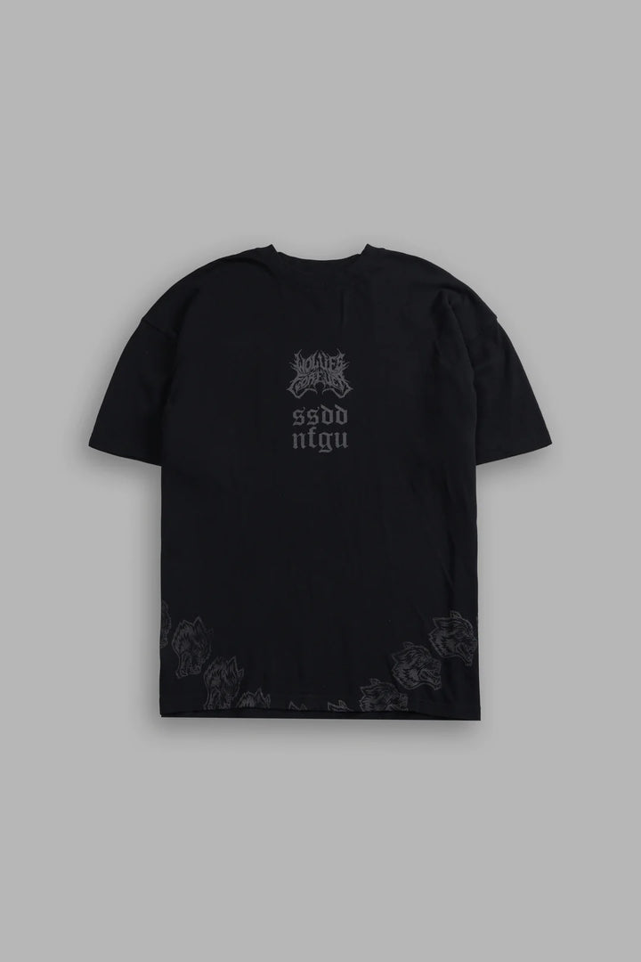 DARC CATWOMAN "SIDE BY SIDE" SERIES PREMIUM OVERSIZED TEE IN BLACK
