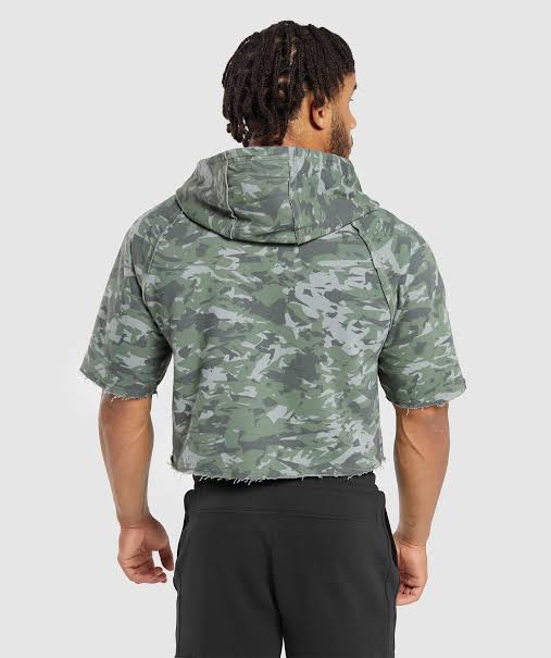 Legacy short sleeve crop Hoodie