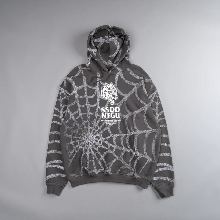 SYMBIOTE WEB "BISHOP" HOODIE IN WOLF GRAY