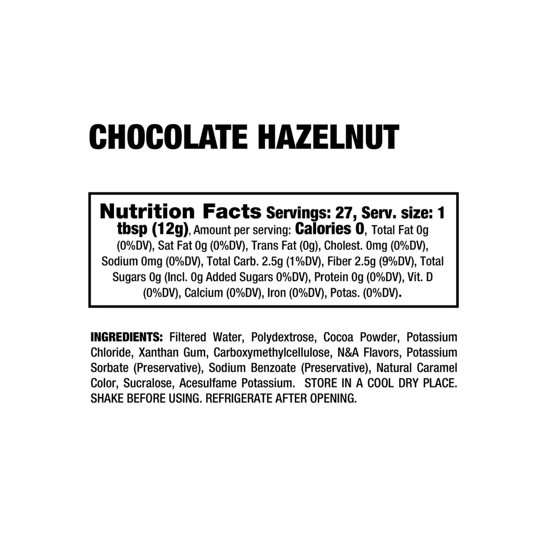 Dragon Dips CHOCOLATE HAZELNUT SYRUP 11oz (335g)