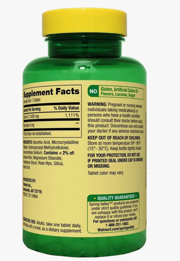 Spring Valley C 1000mg 100 tabs