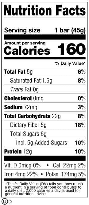 COOKIE-FIED® BAR 1.59oz (45g) 1pz