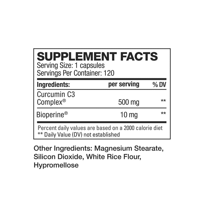 HD MUSCLE Curcumin 500mg 120 caps
