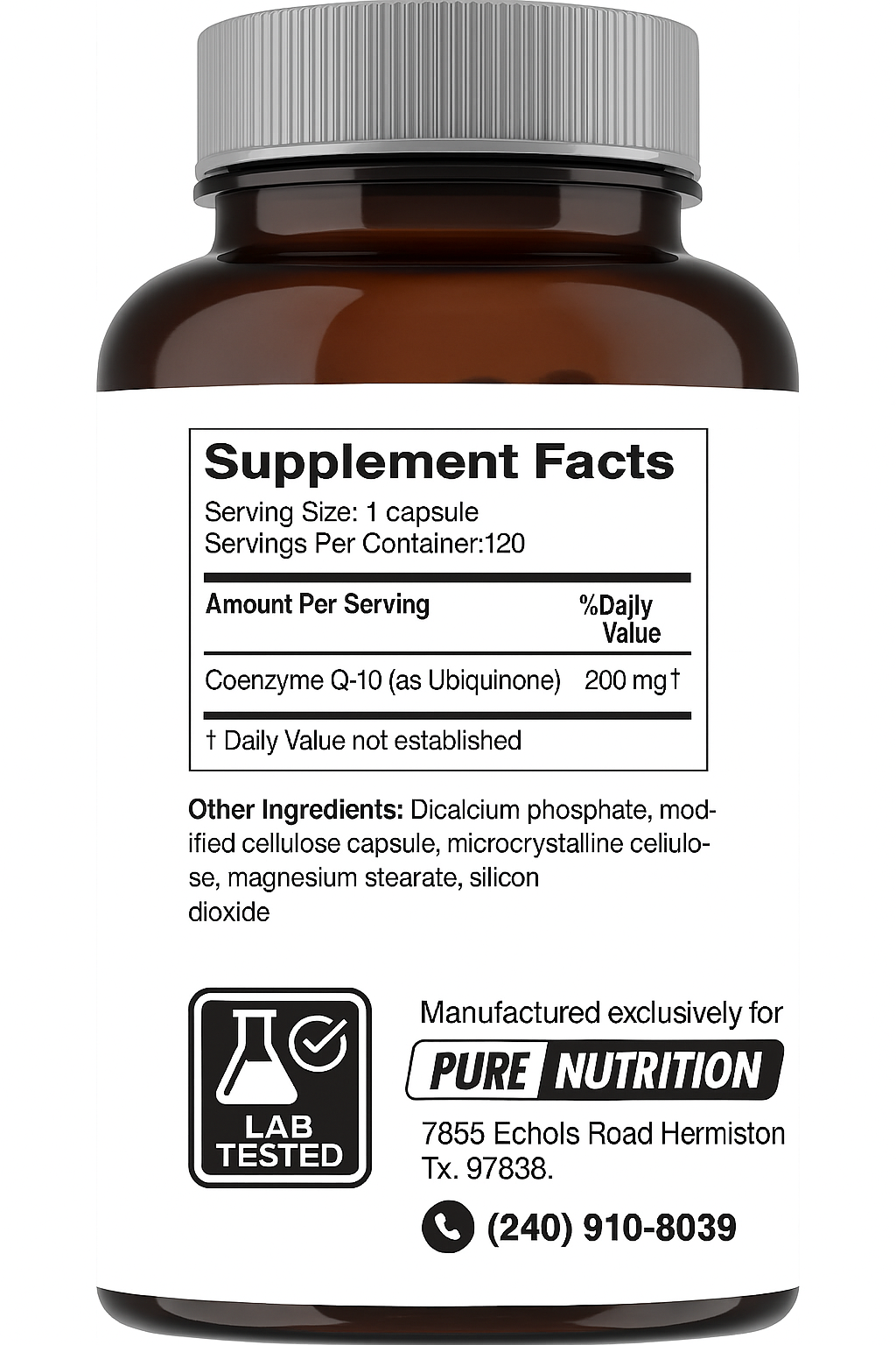 PURE Nutraceuticals CoQ10 120 caps