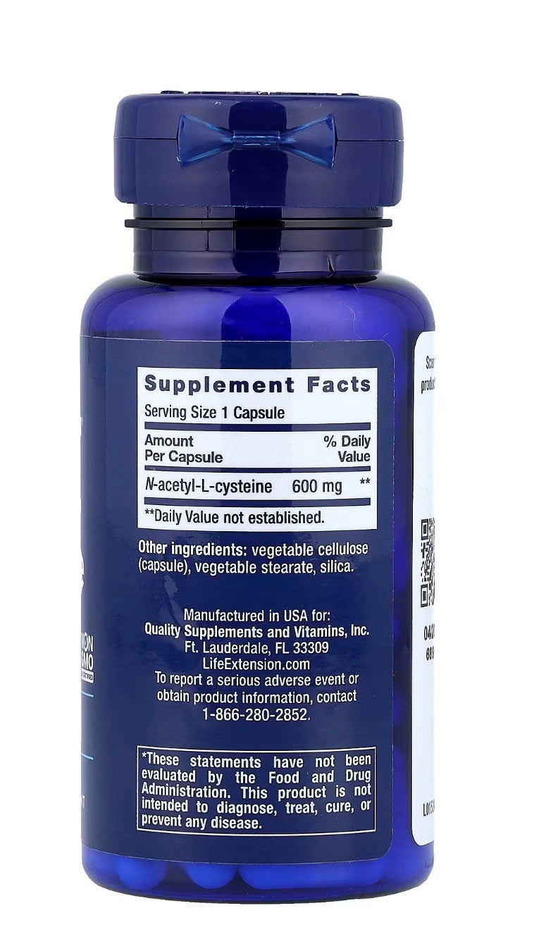 N-Acetyl-Cysteine 600mg 60 caps