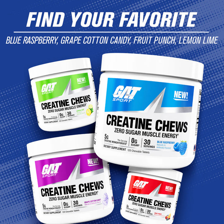 GAT CREATINE CHEWS 30 porciones