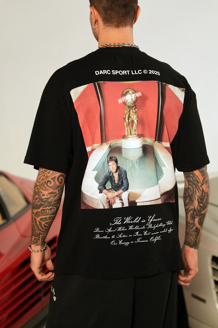 TONY MONTANA "PREMIUM" OVERSIZED TEE IN BLACK