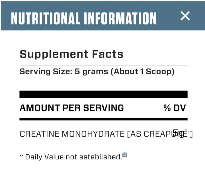 Dymatize 5g Creatina 60 porciones