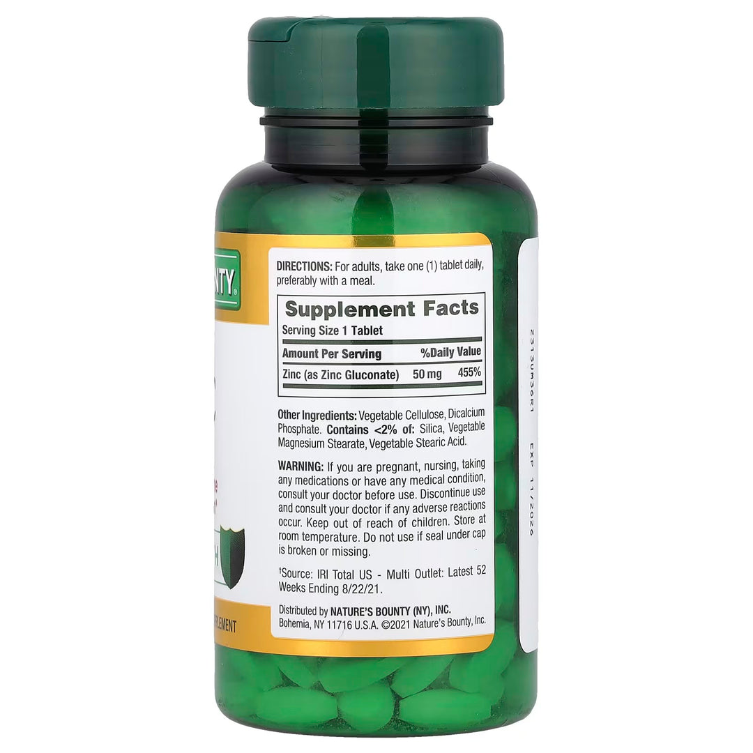 Zinc 50 mg 100 tabs