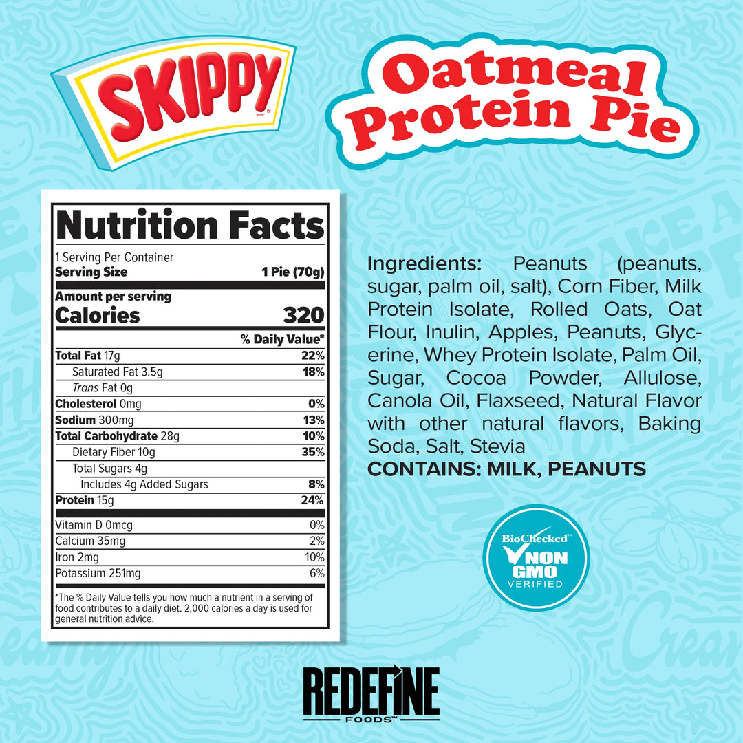 Oatmeal Protein Pie, Skippy Peanut Butter