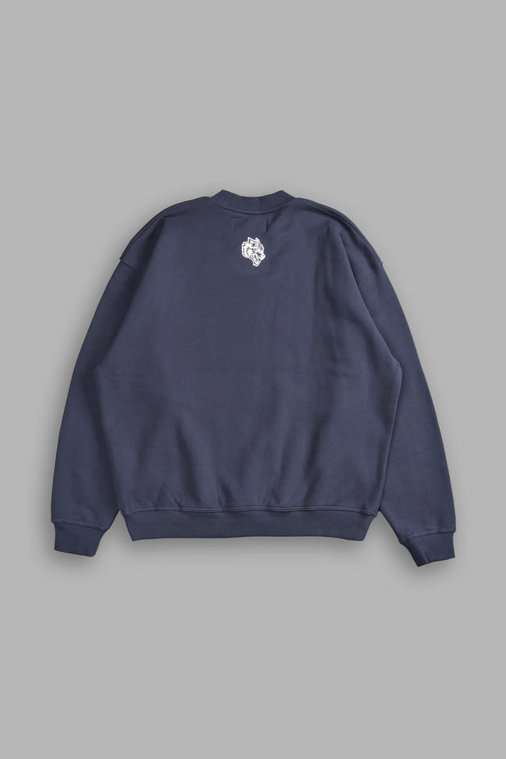 WOLVES PYRAMID LONDON CREWNECK IN MIDNIGHT BLUE