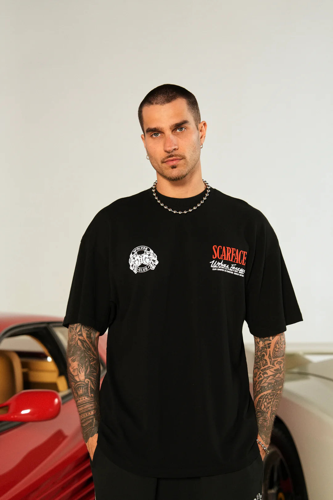 TONY MONTANA "PREMIUM" OVERSIZED TEE IN BLACK
