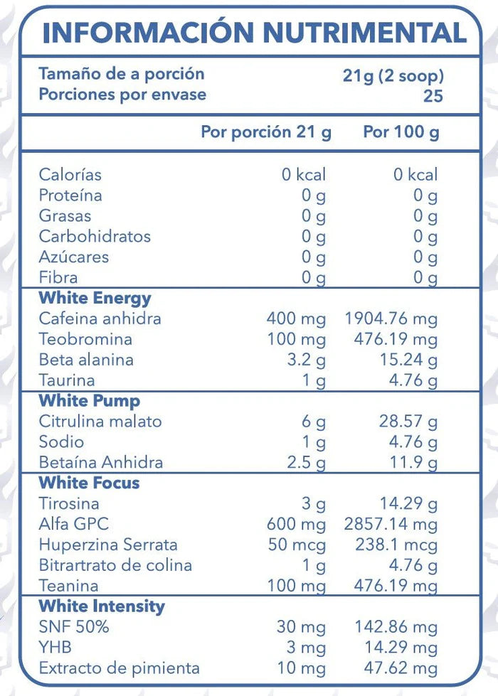 White Blood 25 porciones
