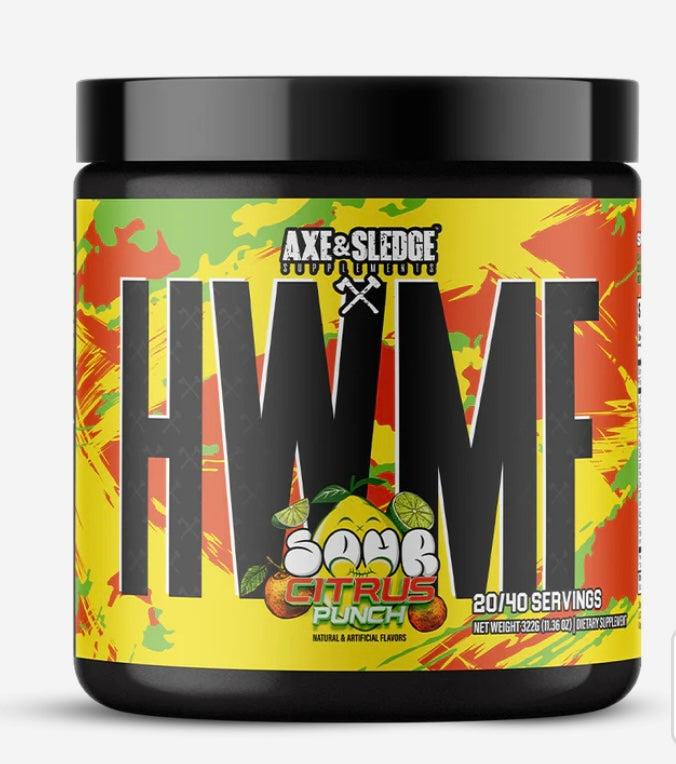 Axe & SLEDGE HWMF // HIGH STIM PRE-WORKOUT 40/20 porciones