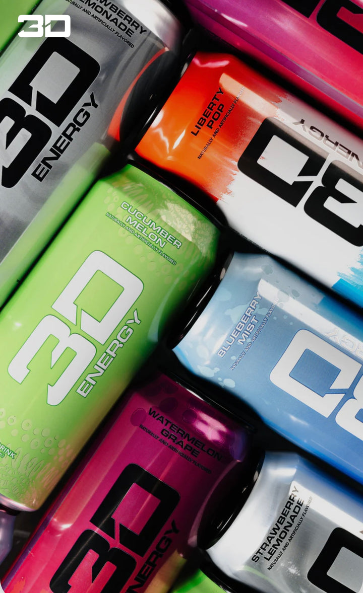 3D Energy Drinks 16oz 472ml