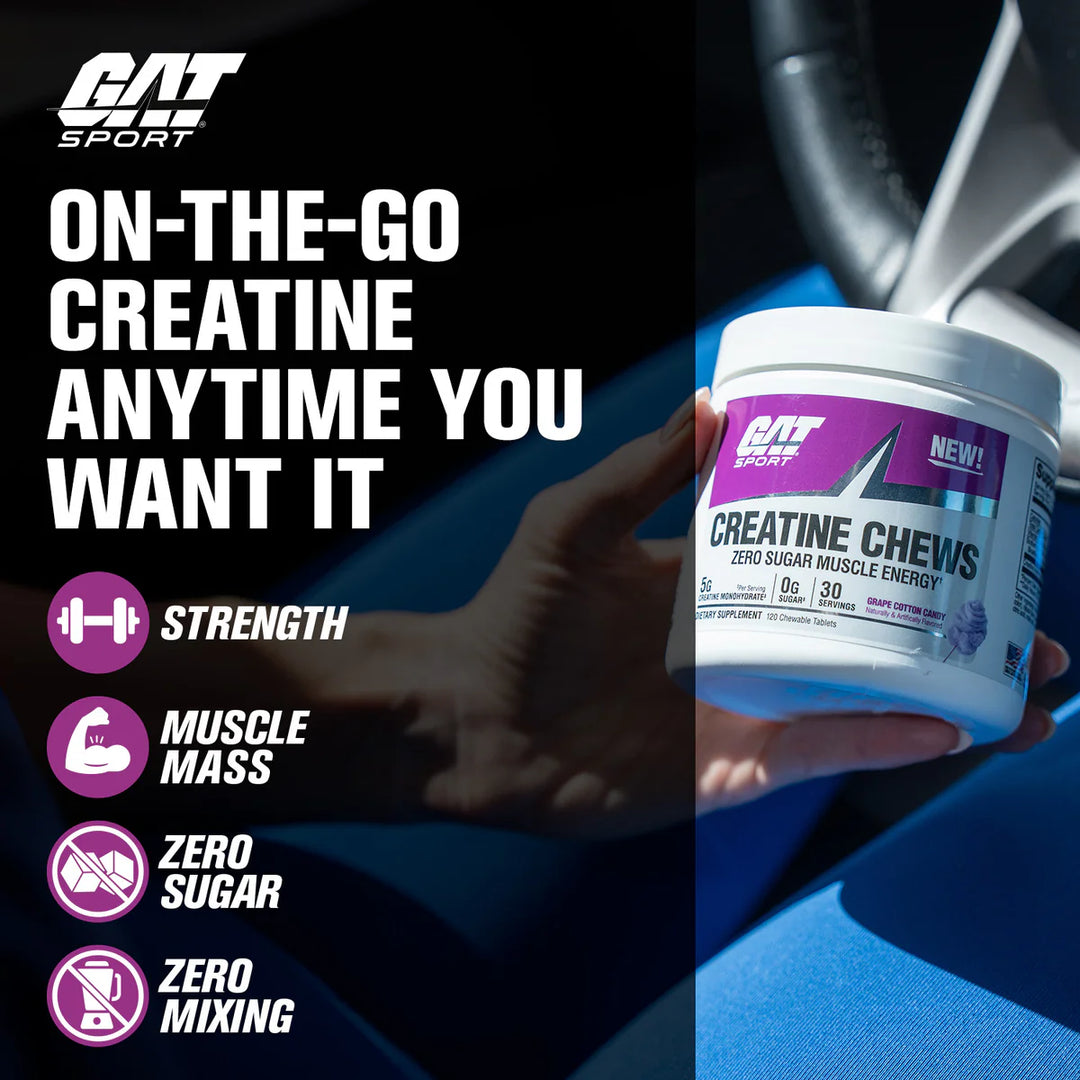 GAT CREATINE CHEWS 30 porciones