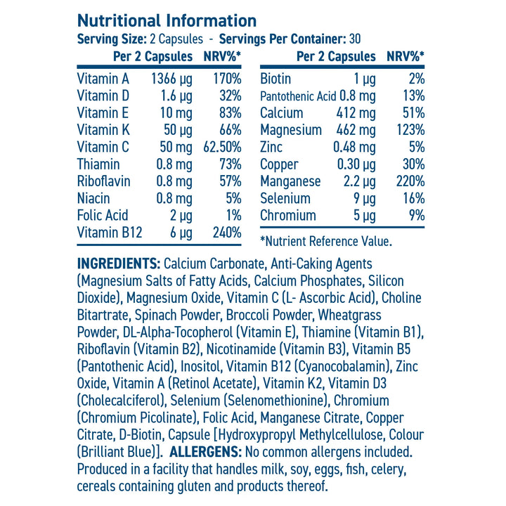 Greens Multivitamin 60 caps 30 porciones