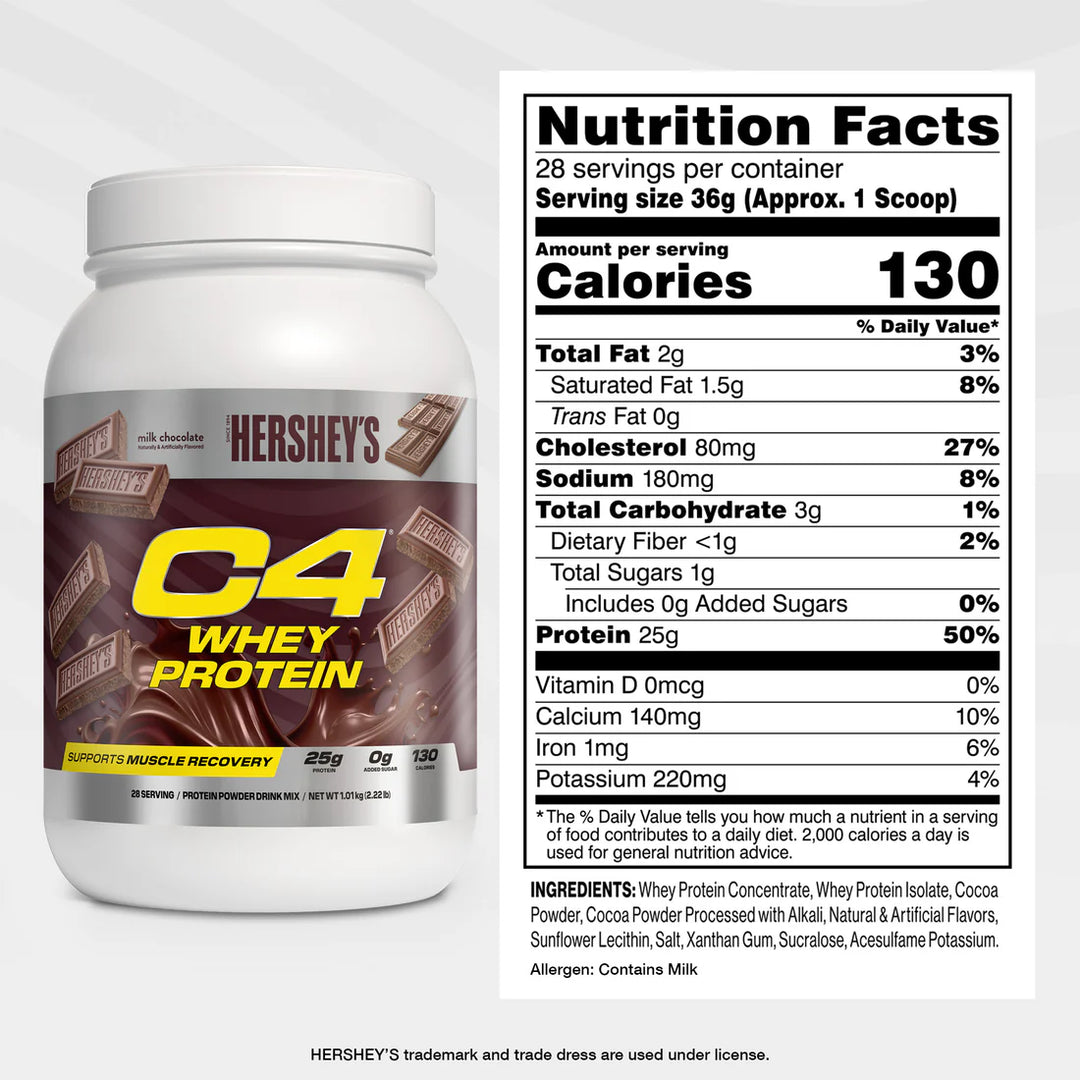 C4 Whey Protein Powder 28 porciones