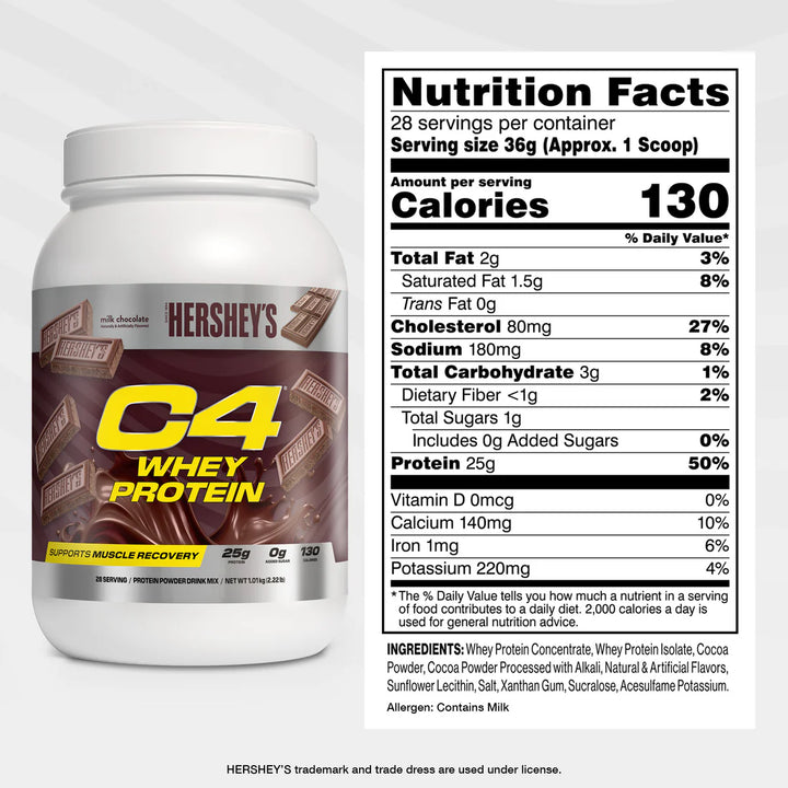 C4 Whey Protein Powder 28 porciones