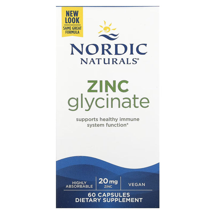 Nordic Naturals Zinc Glycinate 60 caps