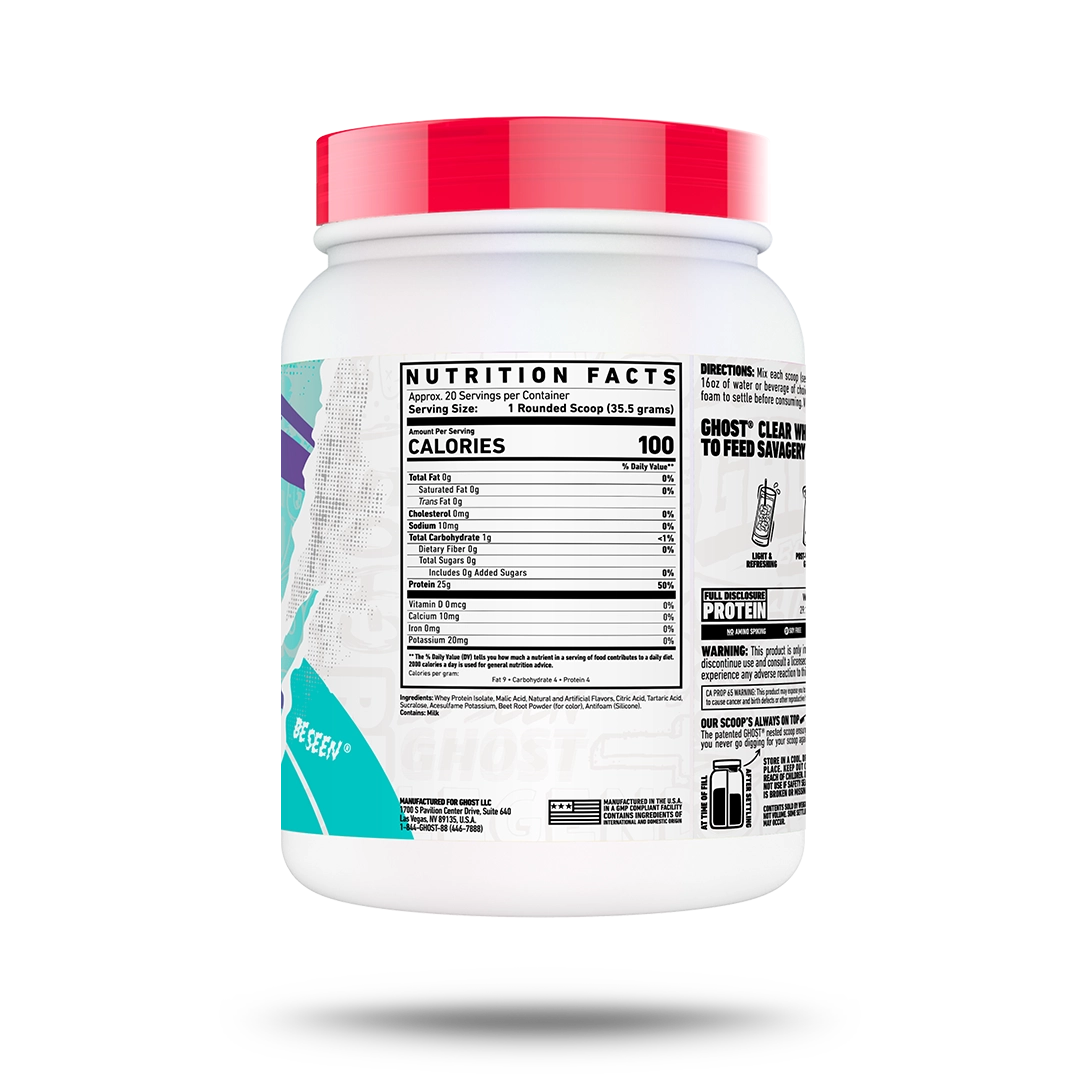 Ghost Clear Whey 20 porciones
