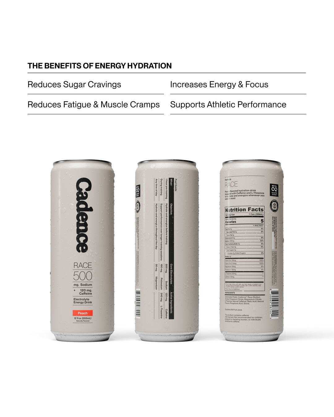 Cadence RACE Energy Hydration Drink 12oz 355ml