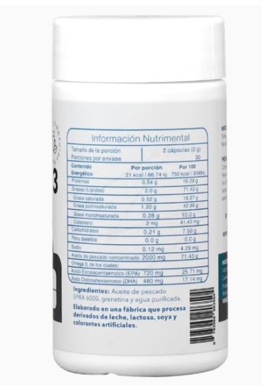 Omega 3 Epax 480mg DHA 60 Cápsulas
