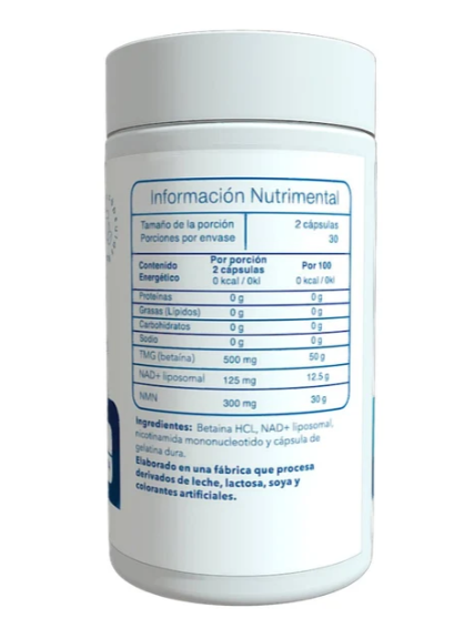Pure   NAD+   500mg   60   Cápsulas