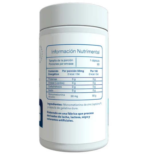 Zinc   OptiZinc®️   50mg   60   Cápsulas