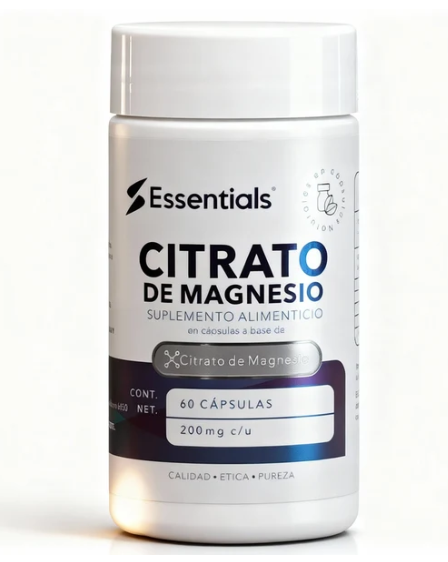 Citrato de magnesio 200mg 60 Cápsulas