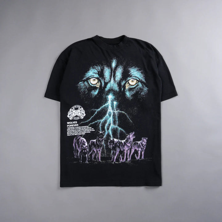 EYES OF THE STORM "PREMIUM" OVERSIZED UNISEX TEE IN BLACK/GREEN