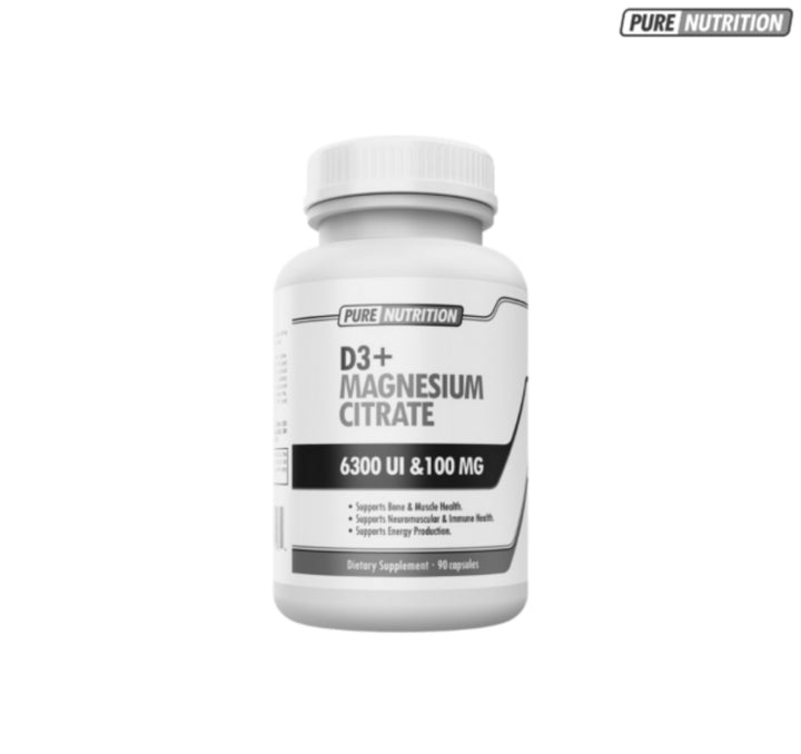 D3+ Magnesium Citrate 90 caps